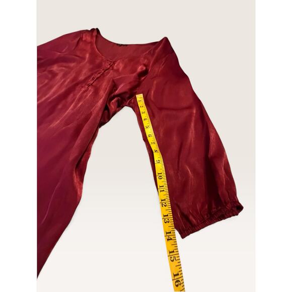 PaperMoon Red Silky Top - Size 3X - Picture 6 of 8